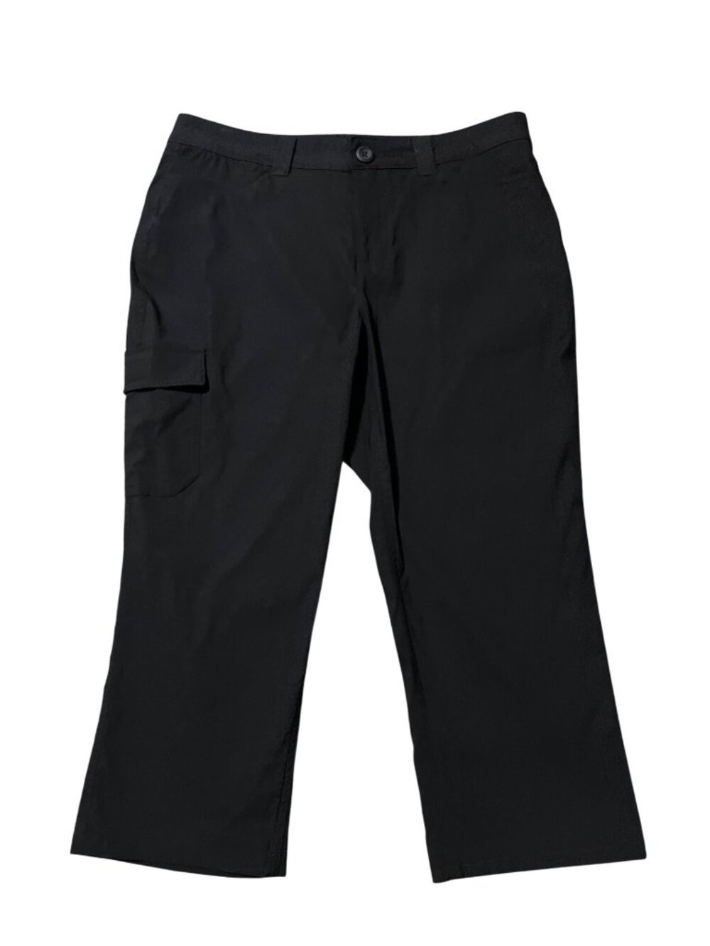 Eddie Bauer Womens 8 Black Cargo Capri Pants Outdoor Hiking Casual Stretch - Picture 3 of 15